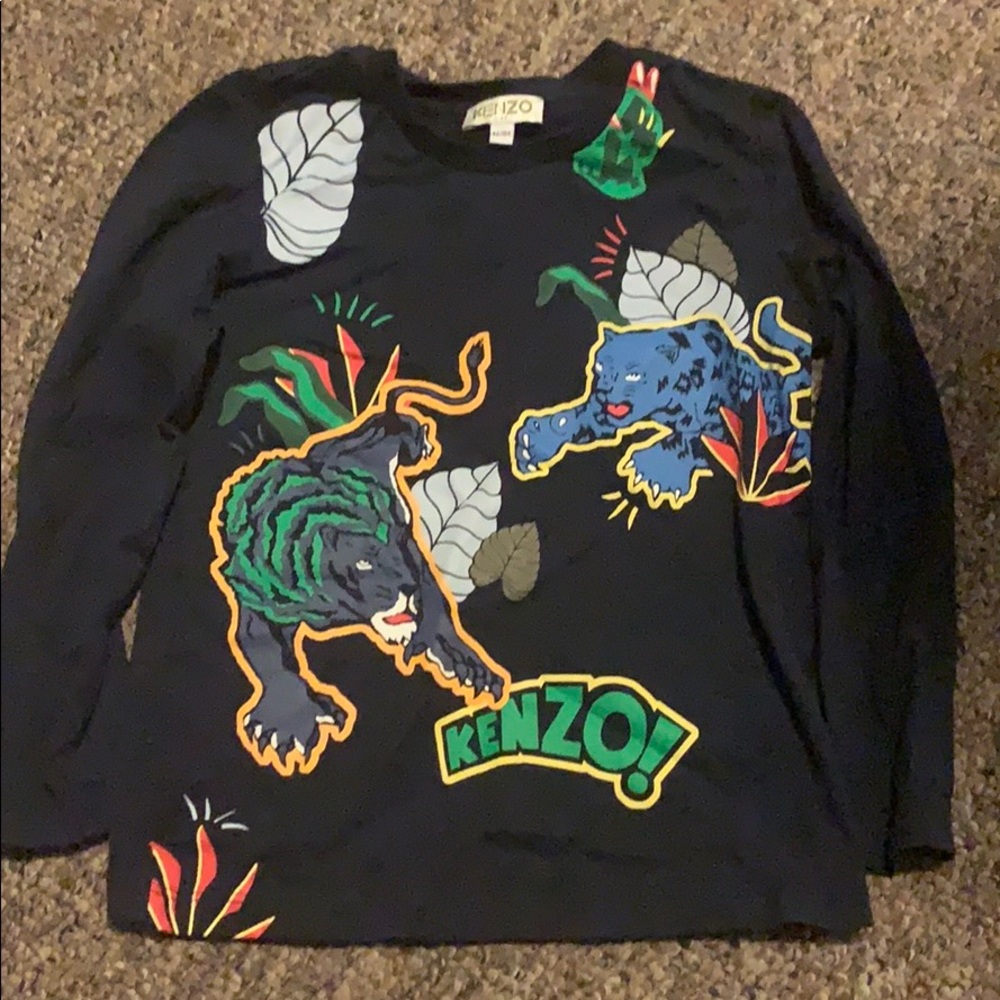 Boys Kenzo Blue long sleeve shirt